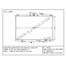 Radiateur automatique de fournisseur de la Chine pour Honda Odyssey`95-98 Ra1 / Ra3 Mt